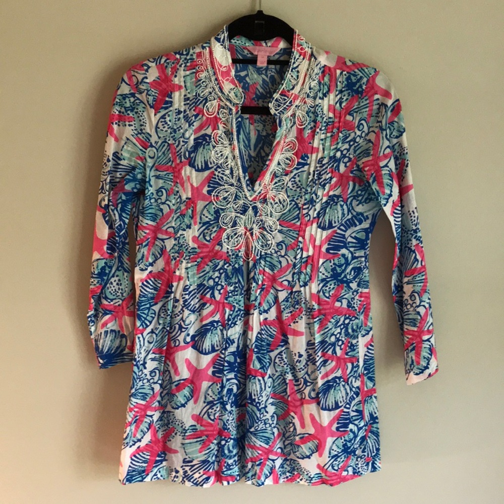 Lilly Pulitzer “She She Shells” Sarasota Tunic